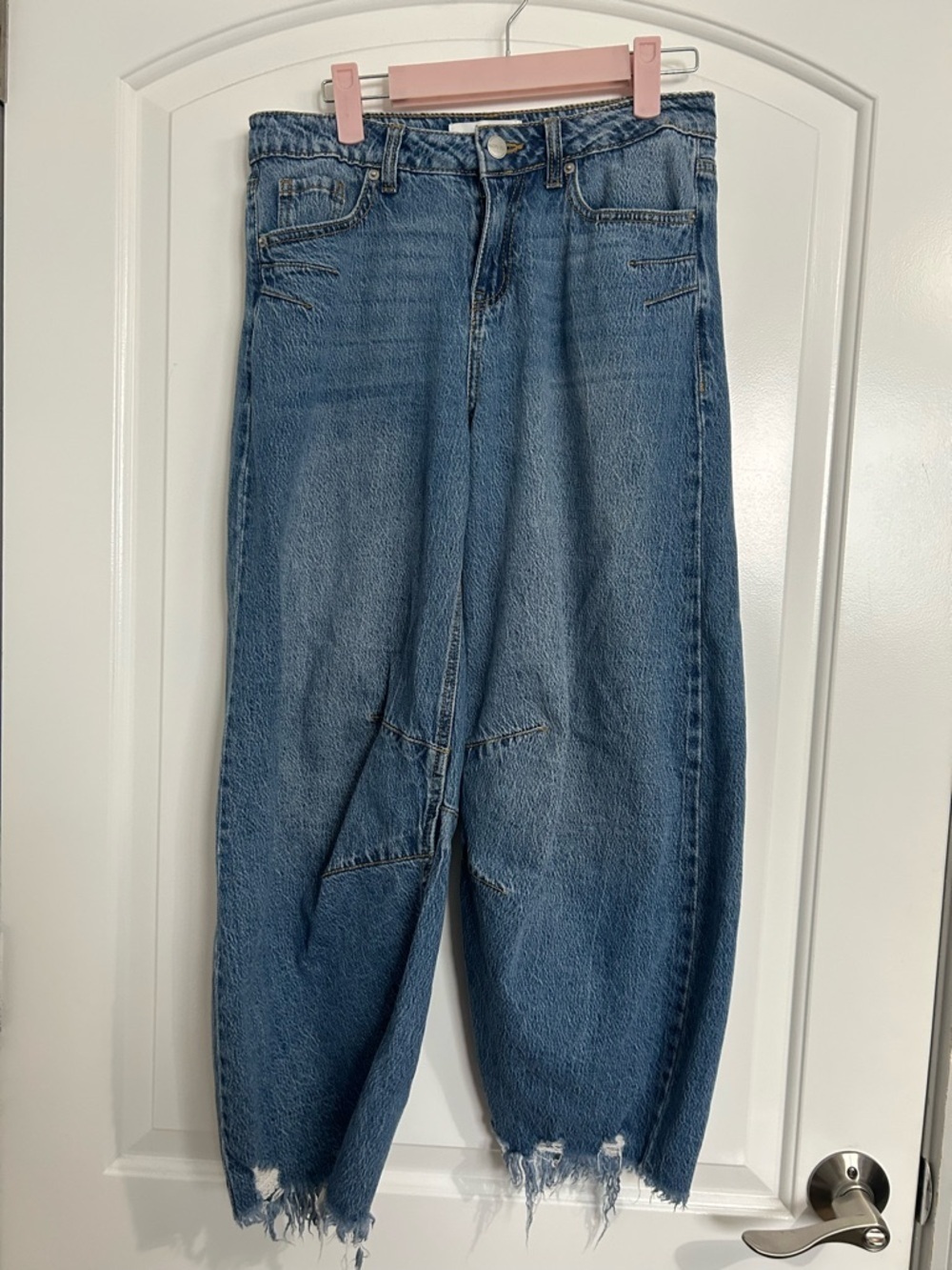 Dakota Blue Barrel Jeans Vintage Wash Size 1 / 25 Baggy Relaxed Chic Retro 90s